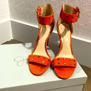Jessica Simpson orange sandals